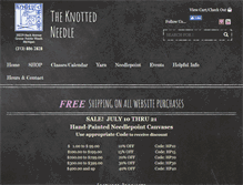 Tablet Screenshot of knottedneedle.com